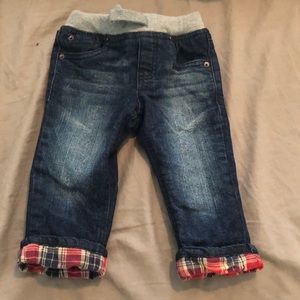 Boys flannel jeans